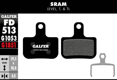 Galfer Pastillas Sram Level, T, TL, TLM y Ultimate (2019-)