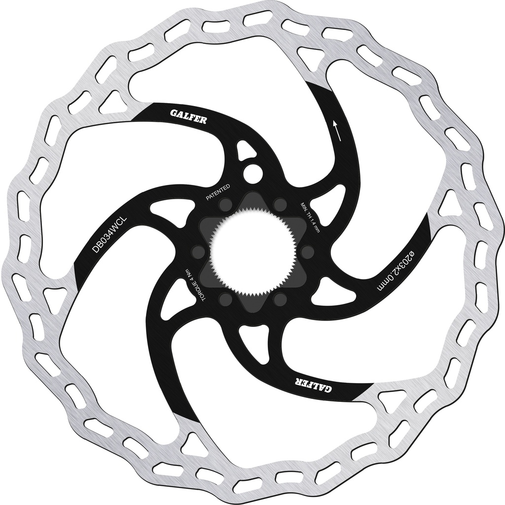 Galfer Rotor Disc Wave Ebike Centerlock 203mm