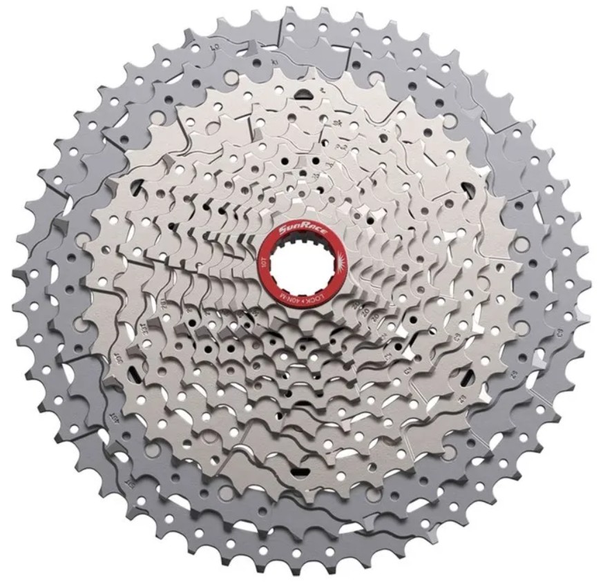 SunRace Piñón MZ932 12V 10-51T (MS) plateado