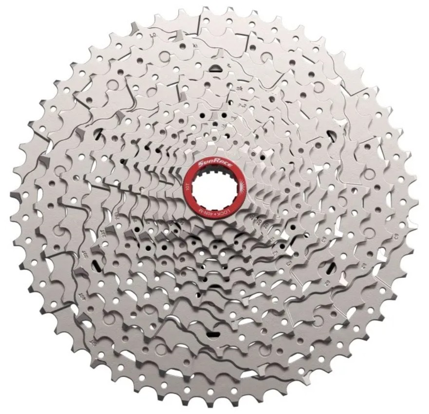 SunRace Piñón MZ930 12V 10-51T (MS) plateado