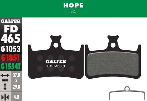 [FD465G1053] Galfer Pastillas Hope E4