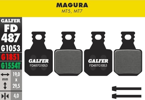 [FD487G1053] Galfer Pastillas Magura MT5 y MT7