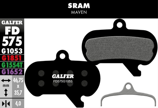 [FD575G1053] Galfer Pastillas Sram Maven